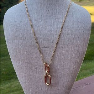 Loft gold toggle necklace